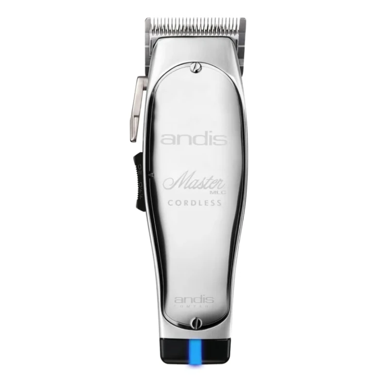 Andis - AS12480 MLC, Cord/Cordless Master Hair & Beard Trimmer - Carbon Steel T-blade Zero Gapped with Lithium-Ion Battery - for Men Beard, Moustache, Ear & Body Grooming, Close Cutting – Silver