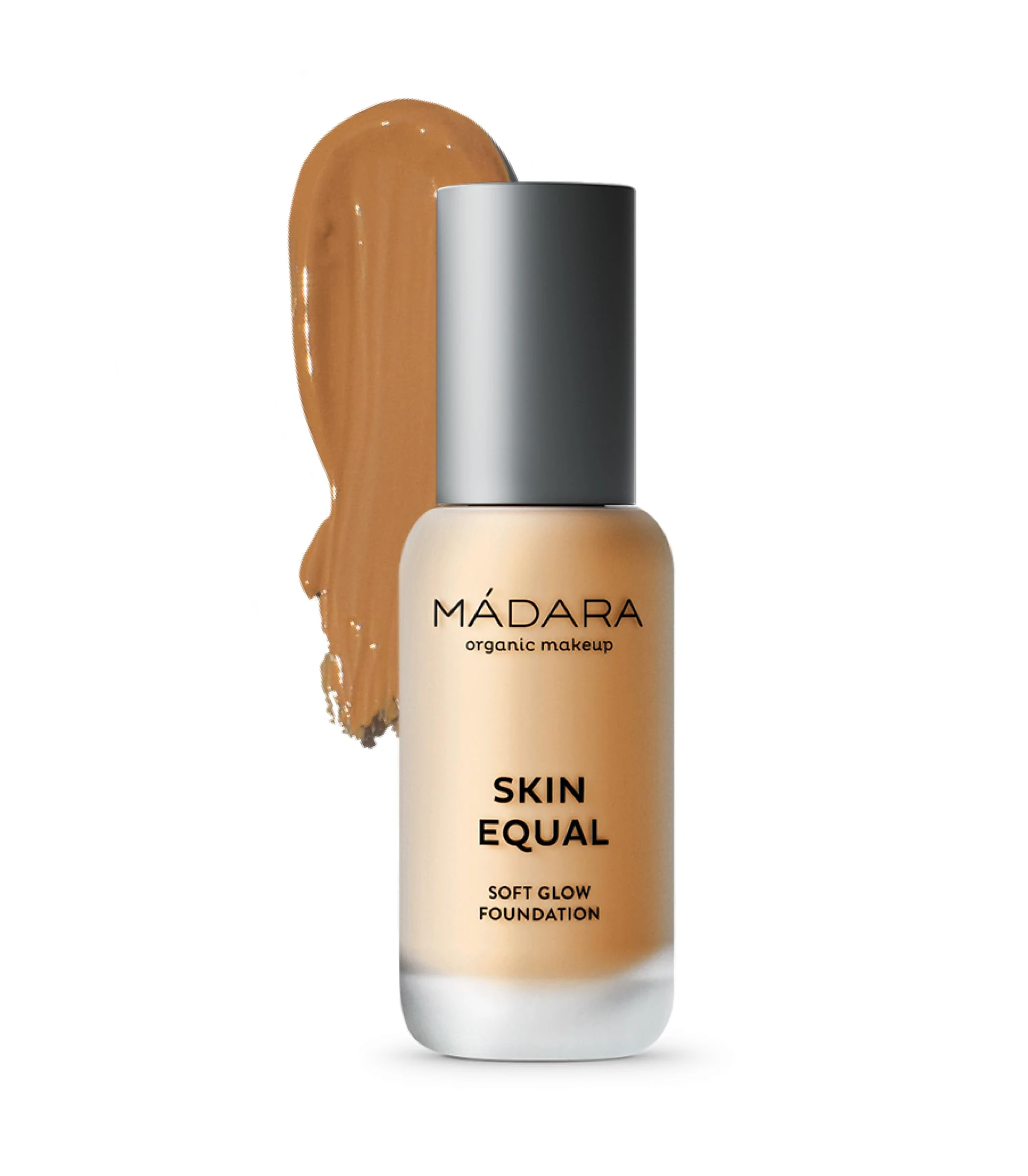 MÁDARA Organic Skincare | Skin Equal Soft Glow Foundation SPF15 GOLDEN SAND 50-30ml, Mineral foundation with hyaluronic acid, Buildable medium coverage, Dewy foundation, Vegan, COSMOS certified