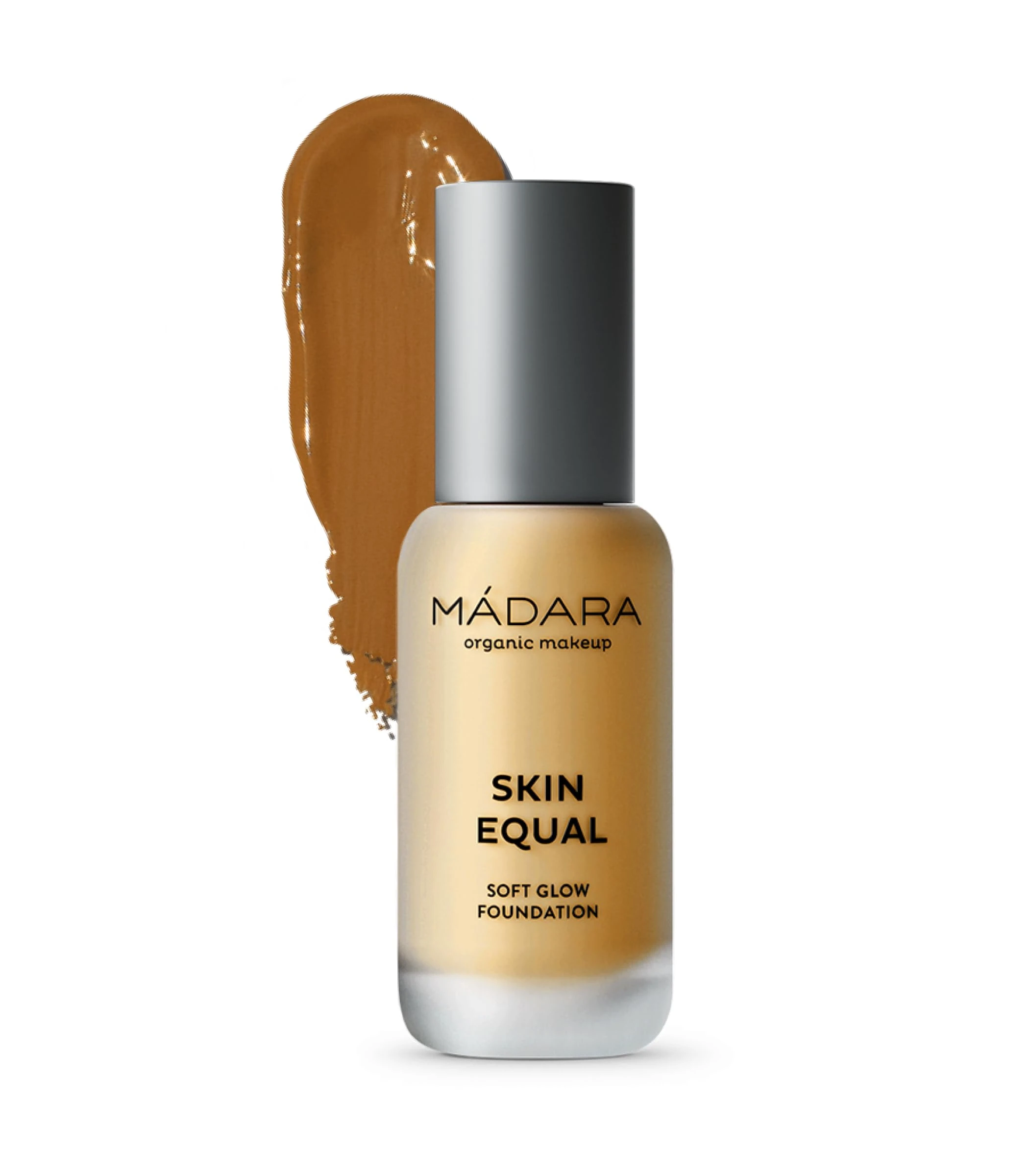 MÁDARA Organic Skincare | Skin Equal Soft Glow Foundation SPF15 OLIVE 60-30ml, Mineral foundation with hyaluronic acid, Buildable medium coverage, Dewy foundation, Vegan, COSMOS certified