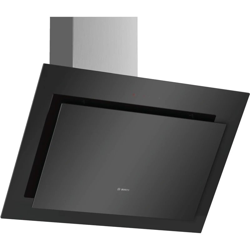 Bosch Series 4 80cm Angled Hood - Black, Silent 700m3/h Extraction