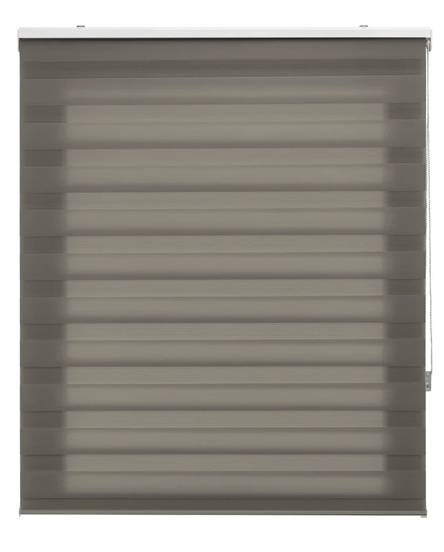 Blindecor Night and Day Roller Blinds - Anthracite Grey, Roller Blinds 60 x 180 cm (W x H). Fabric Size 57 x 175 cm. Night and Day Blinds - Image 1