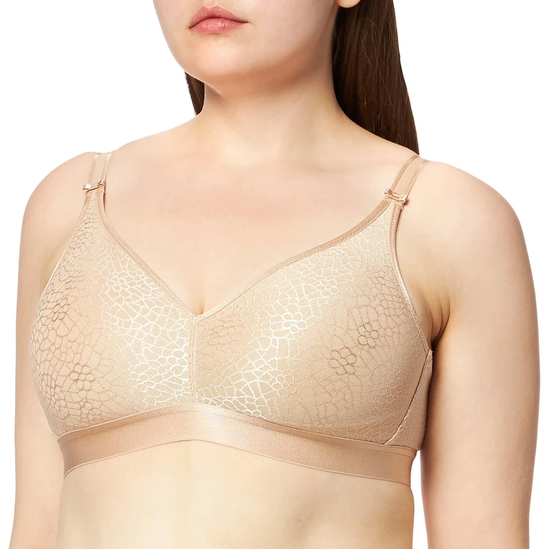 Chantelle Women's, C MAGNIFIQUE, Wirefree Support Bra, Women's invisible lingerie, Nude, 32E