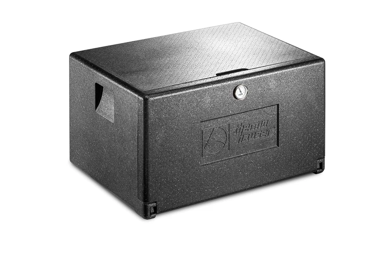 thermohauser EPP Thermobox Combi Junior Universal Horizontal Black with Front Insert, 68.0 x 49.0 x 40.5 cm, 45.5 L