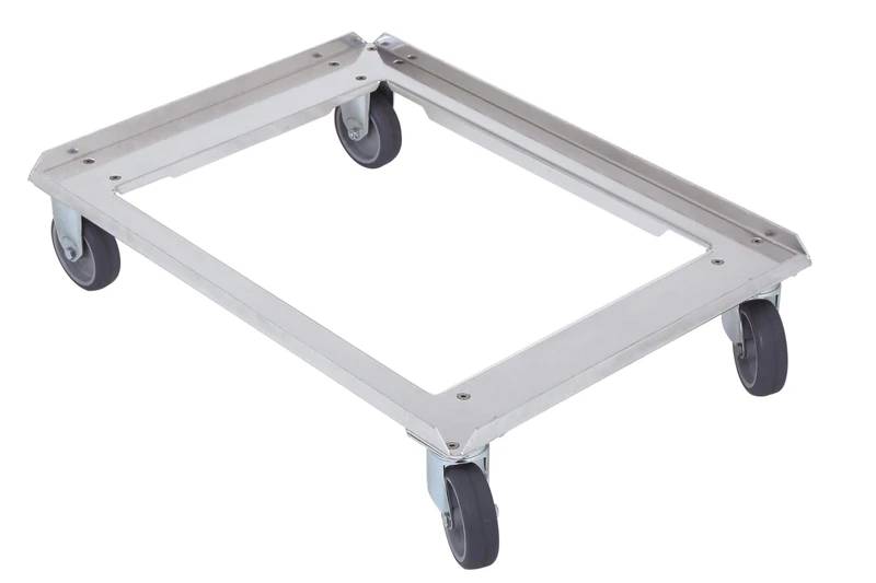 thermohauser Aluminium Chassis for EPP Thermobox Universal - 69 x 49 x 16 cm - Load Capacity of 250 kg - Transport of Insulated Boxes