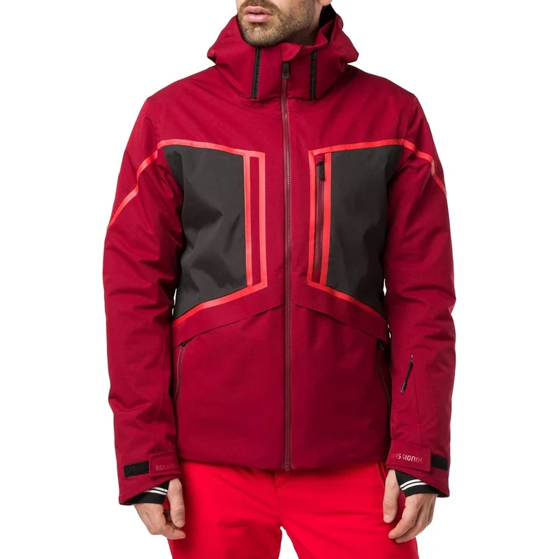 Rossignol Men's Accroche Ski Jacket, mens, RLIMJ05, Dark Red, M