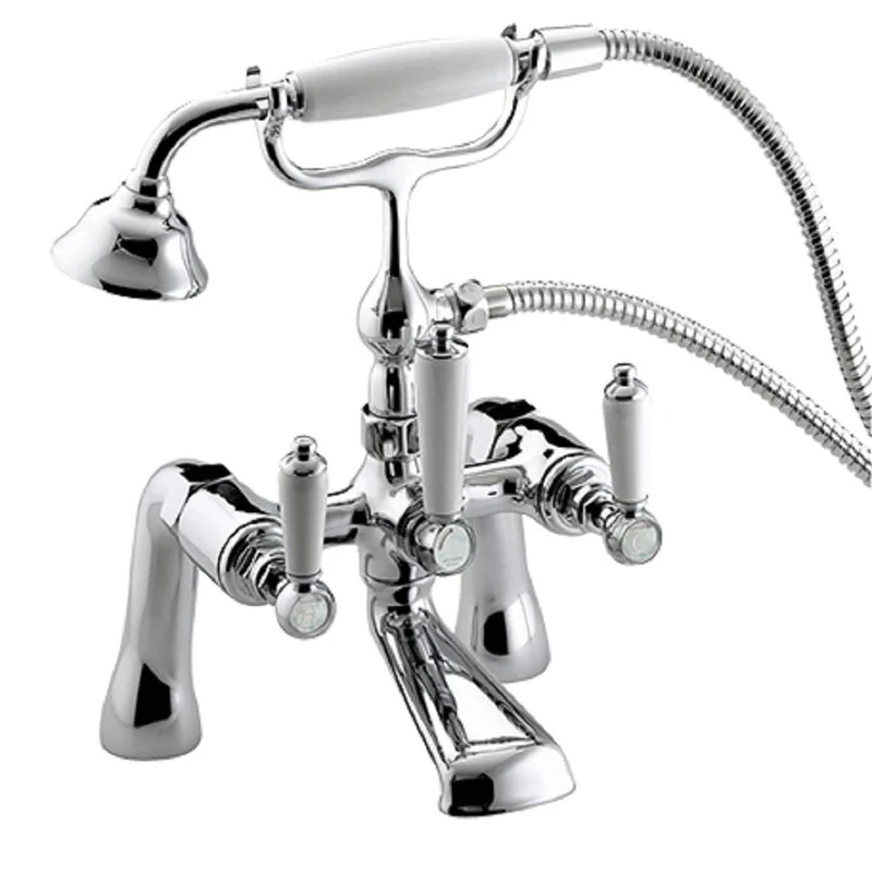 Bristan Renaissance Bath Shower Mixer Bathroom Taps, Chrome Plated (RS2 BSM C)
