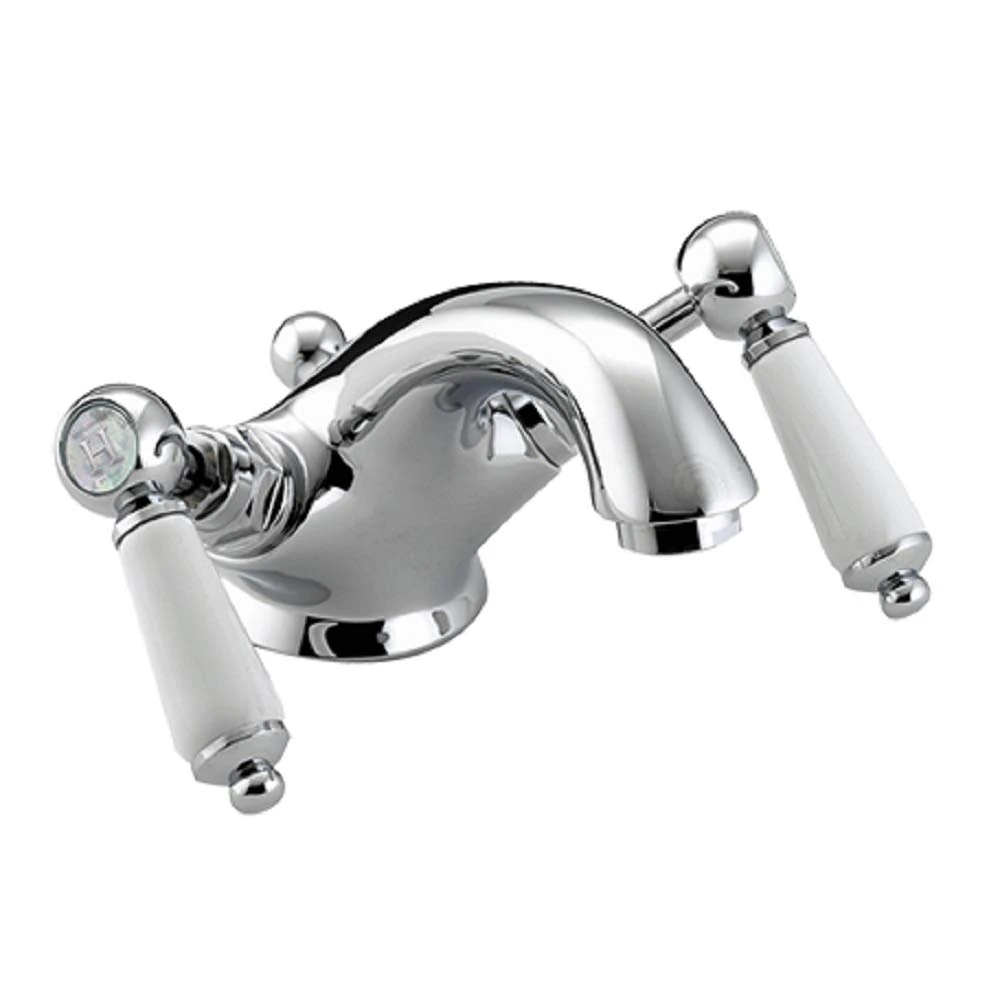 Bristan Renaissance Basin Mixer with Pop-up Waste Bathroom Taps, Chrome Plated (RS2 BAS C)