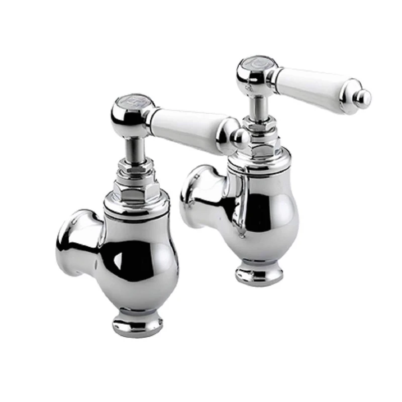 Bristan RS2 GLO C Renaissance Globe Taps Bathroom, Chrome - Image 1
