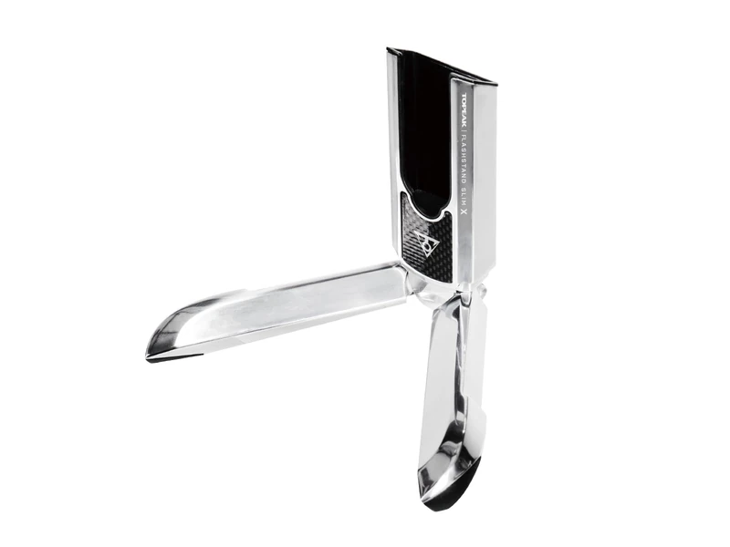 Topeak Unisex - Adult Flashstand Slim X Bicycle Stand, Silver-Black, 16cm, Maximum Capacity -14kg