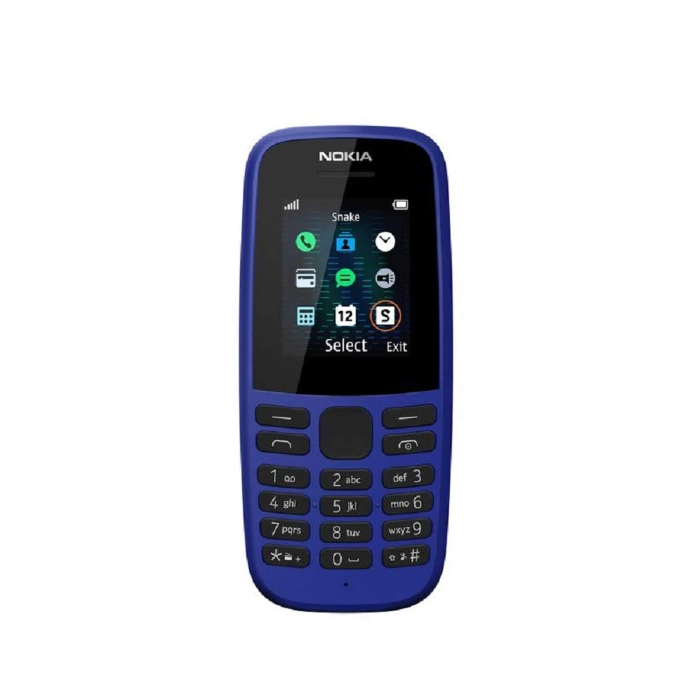 Nokia 105 (4 edition)all carriers 1.77 inch UK SIM Free Feature Phone (single SIM) — Blue