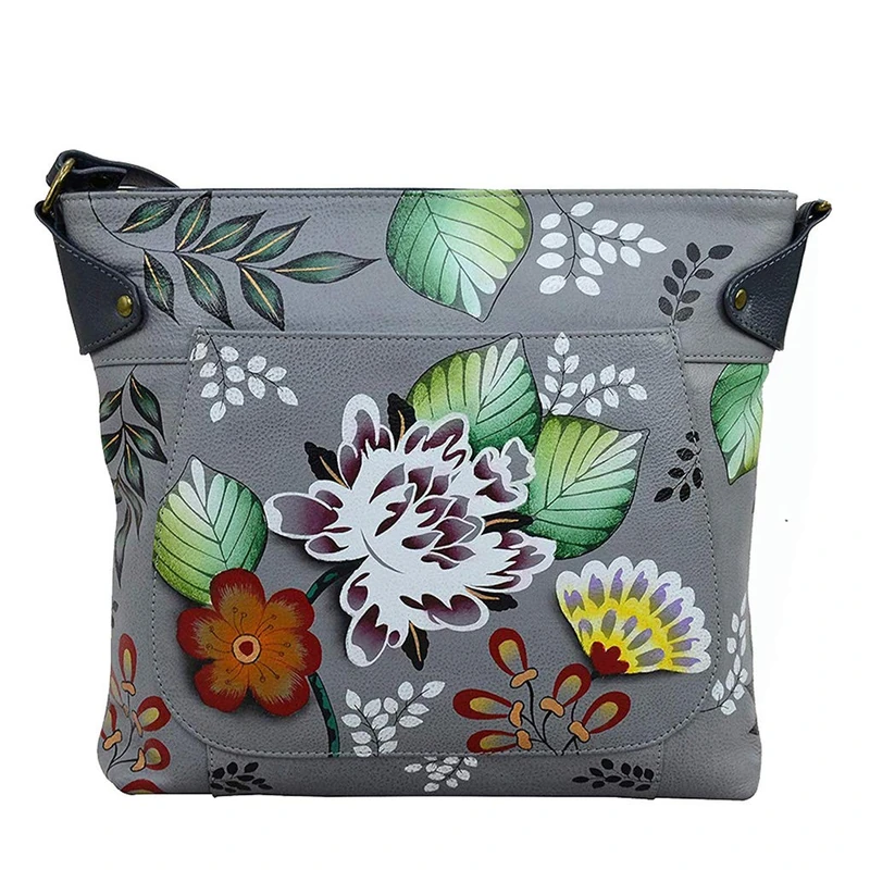 Anna by Anuschka Women's 8037 Convertible Tote Bag-Leather – Garden of Eden, One Size