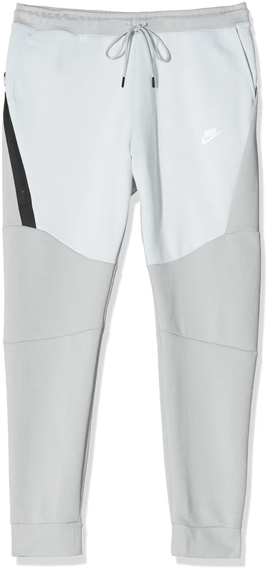 Nike M Nsw Tch Flc JGGR Sport Trousers - Light Smoke Grey/Pure Platinum/(White), X-Large