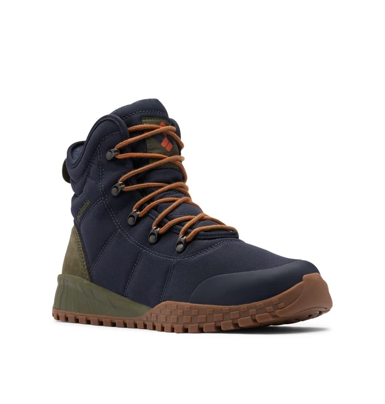 Columbia FAIRBANKS WATERPROOF OMNI-HEAT Waterproof Men's Snow Boots, Blue (Abyss x Dark Adobe), 9.5 UK