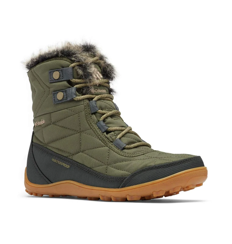 Columbia Women's Minx Shorty Iii Snow Boot, Nori, Khaki Ii, 3 UK