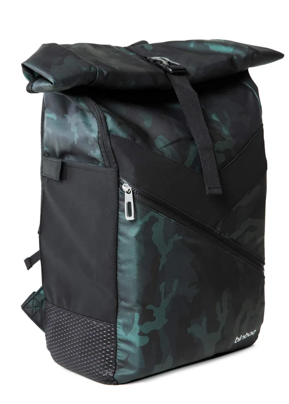 Blnbag M10 - Bicycle Backpack, Rollup Daypack with Laptop Compartment, Messenger Backpack Sports Backpack Daypack with Roll Top, Unisex, 21 Liters, Camouflage
