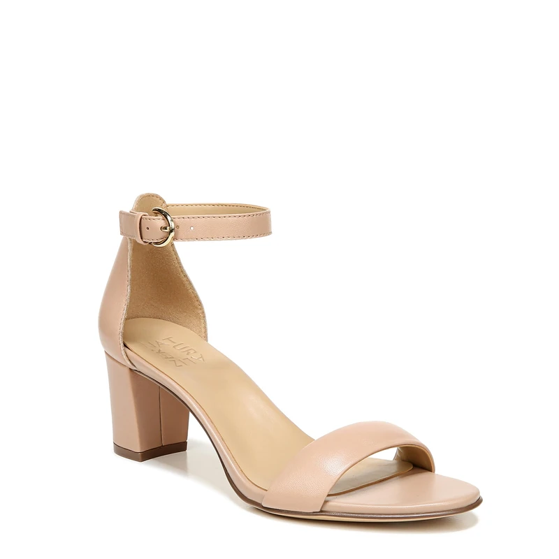 Naturalizer Women's Fashion Sandals - Vera Ankle Strap, Creme Brulee Leather, UK 4, Wide Fit