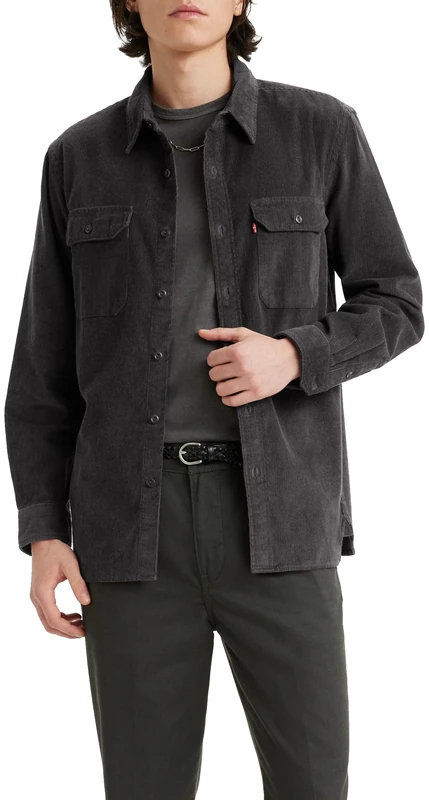 Levi's Men's Jackson Worker Shirt, Black, M