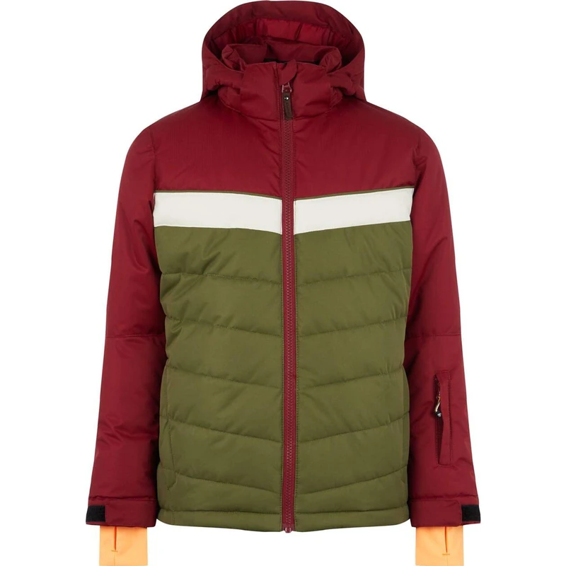 FIREFLY Firefly Kid's Elisha Jacket, Brown Dark/Olive, Size 176