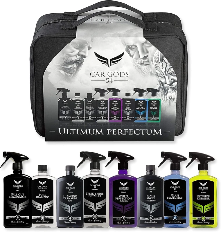 Car Gods Ultimate Detailing Kit | Complete 9 Piece Car Cleaning Set | Exterior & Interior Products | TETGOD100