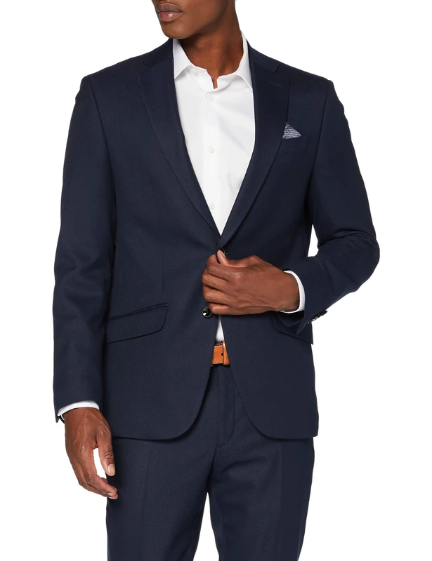 Bugatti Men's Anzug Suit-Dress Set - Navy, Size 38
