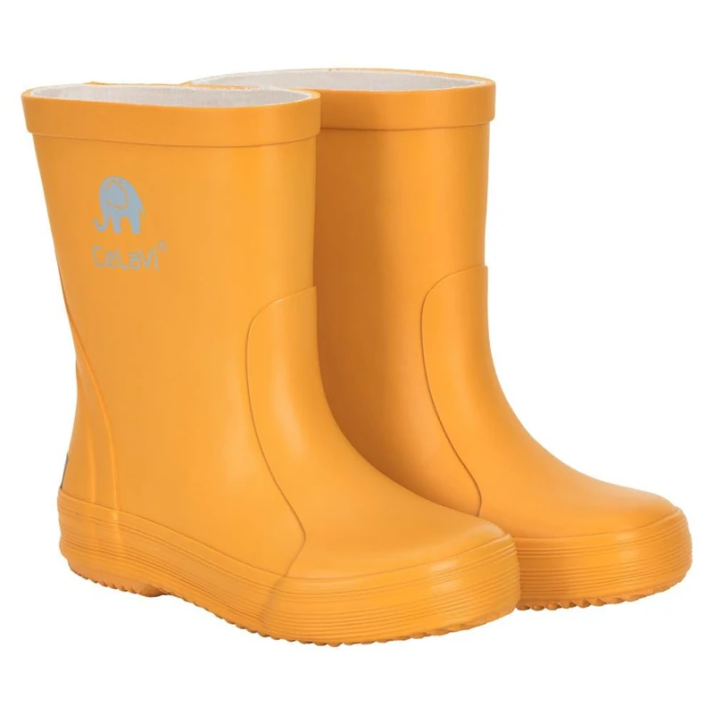 CeLaVi Basic Wellies, Unisex Kids’ Rain boat, Mineral Yellow, 3 Child UK (EU)