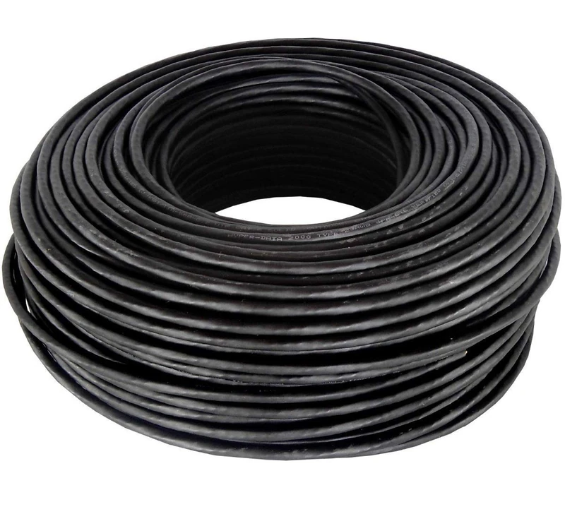 UbiGear 300' FT Oxygen-Free Copper Heavy Duty CAT6 Waterproof Outdoor Direct Burial UV Resistant Ethernet LAN Network Patch Cable RJ45 Cord (300FT Outdoor)
