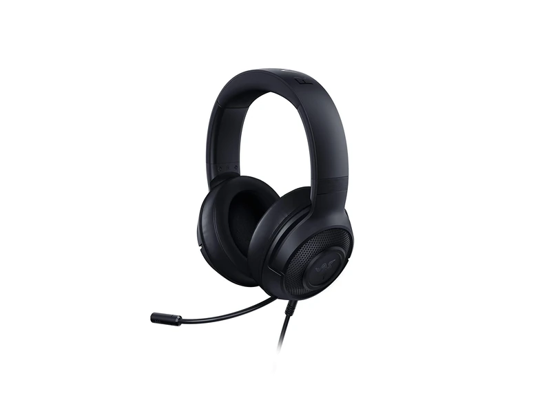 Razer Kraken X Lite - Wired Ultralight PC Gaming Headset - Surround Sound bendable cardioid microphone (230g light, 3.5 jack for PS4, PS5, Switch, Xbox One, Xbox Series X|S) Black