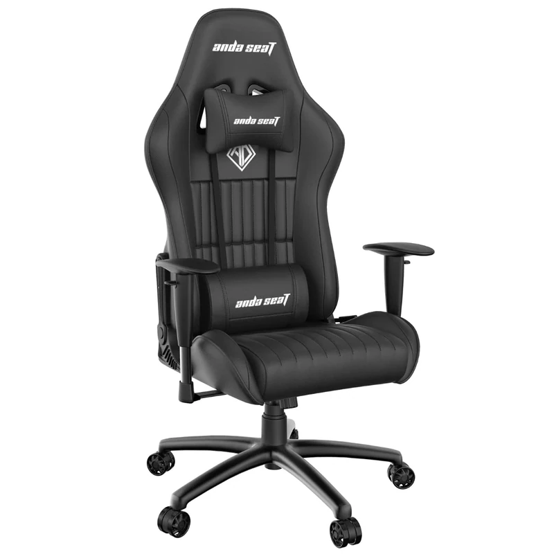 Anda Seat Jungle Gaming Chair for Adults - Medium Reclining Video Game Chairs, PVC Leather Ergonomic Gaming Chair, Heavy Duty Neck & Back Lumbar Support - Luxury Black Computer Chairs for Home & Work