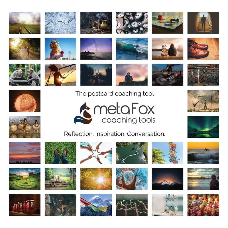 metaFox Life Design Postcards Pack 52 Cards for Coaching & Personal Development - Image 1