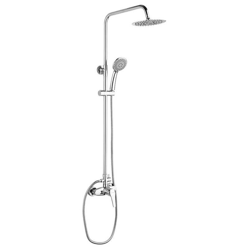 Ibergrif Roma - Rain Shower System, Mixer Tap Set, Chrome, Chrome