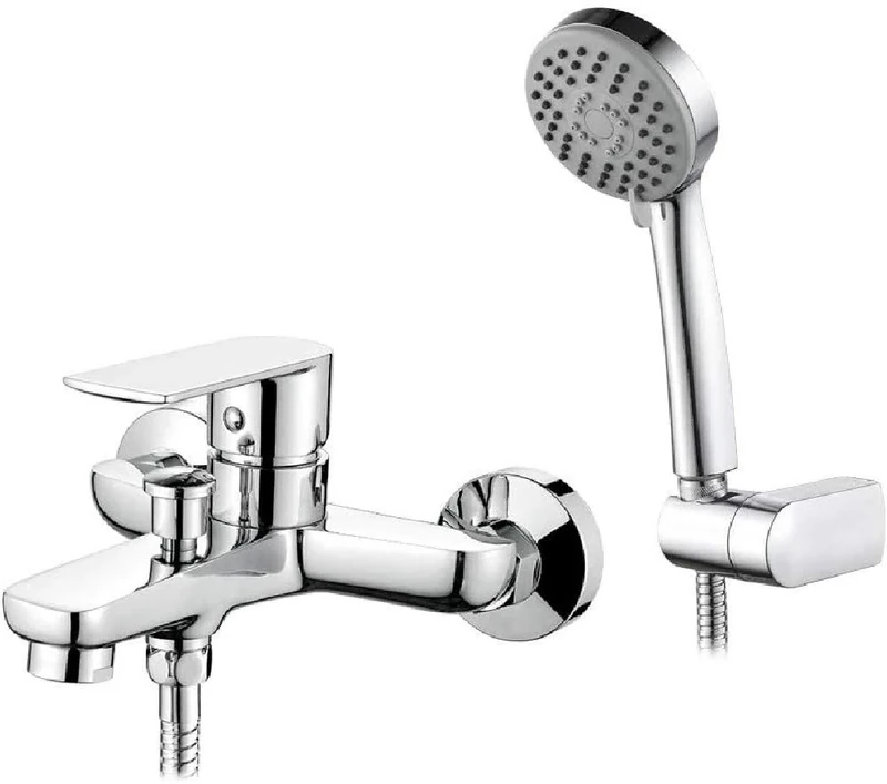 Ibergrif Supreme - Bath-Shower Mixer Tap Set, Tub Shower System, Chrome