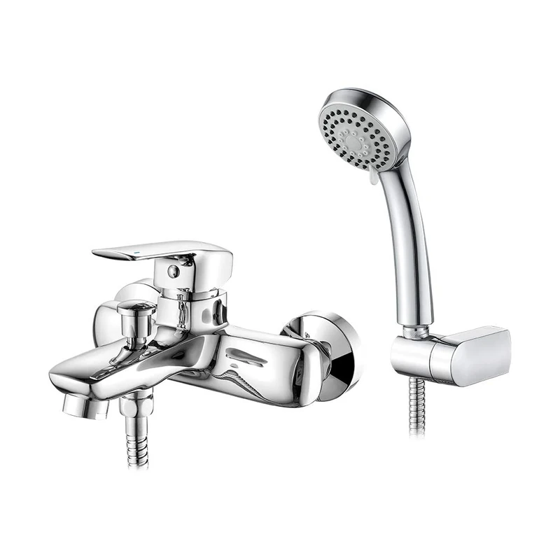 Ibergrif Mines - Single Lever Bathtub-Shower Mixer, Bath Tap Set, Chrome