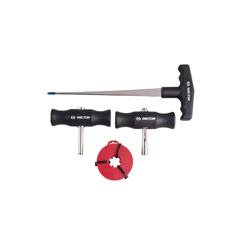 KING TONY 9CW01 Windscreen Remove Tool Set, 330 mm Handle Length, Pack of 8