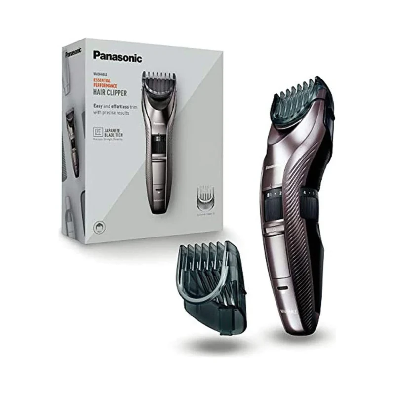Panasonic - Personalcare ER-GC63-H503 | Hair Clipper - 40 Cutting Heights 2 Accessories 40 min Cordless use Full Charge in 8 Hours Washable Grey