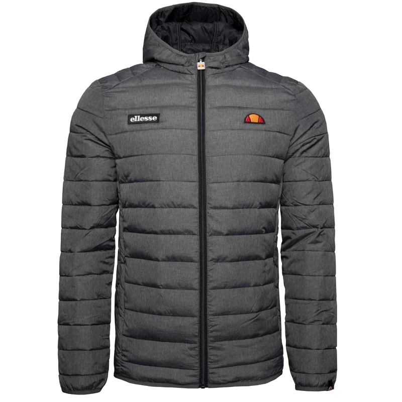 Ellesse Men's Lombardy Padded Jacket, Dark Grey Marl, XXL