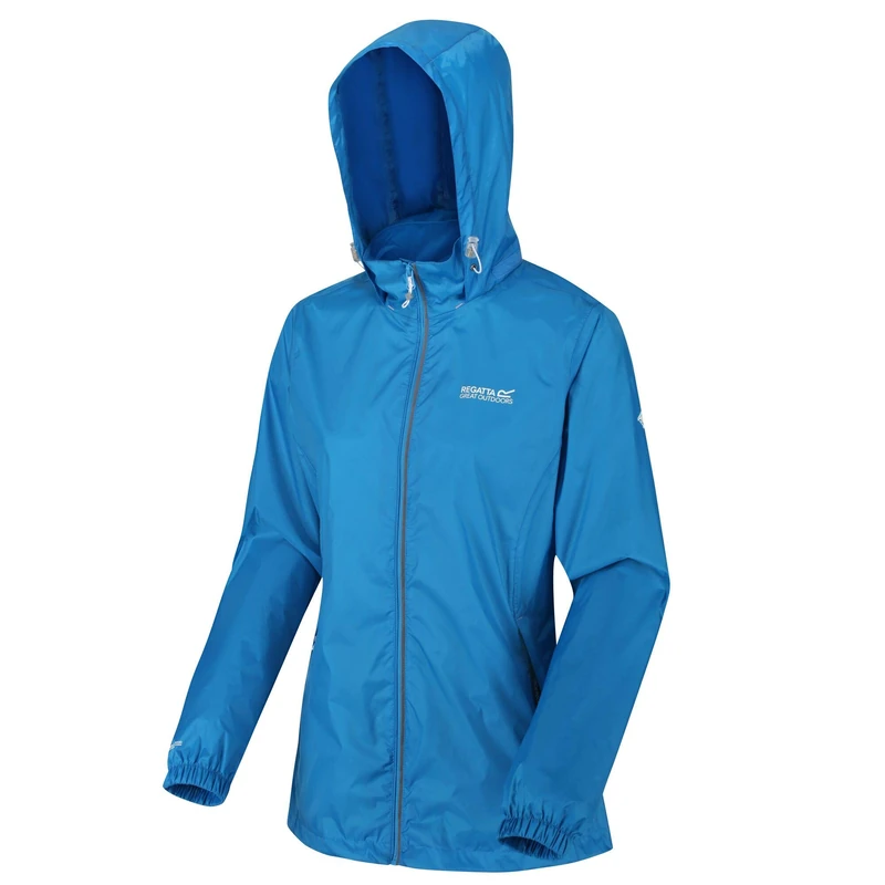 Regatta Women's Lightweight Corinne IV Jacket, Waterproof and Breathable, Lined with Mesh and Hood for Active Hiking Jackets Waterproof Shell, womens, RWW304 M0X22L, Blue Aster, 22