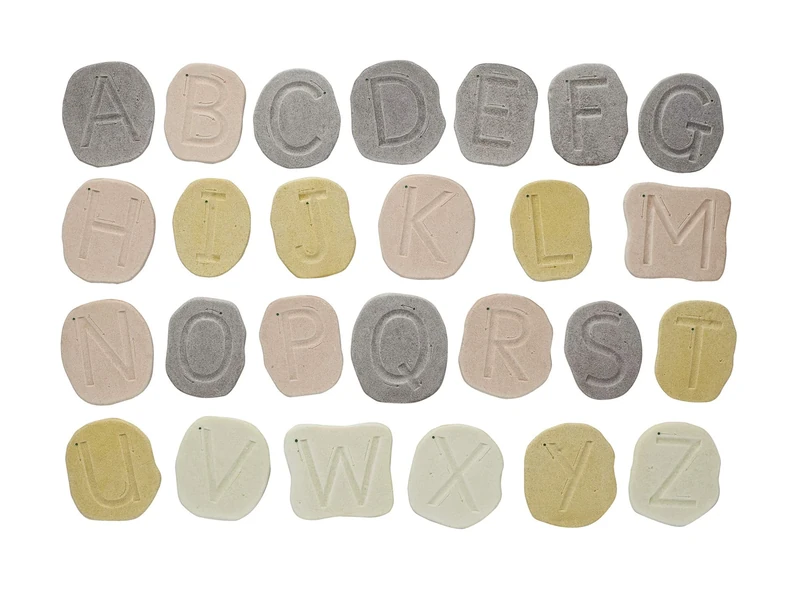 Yellow Door Feels-Write Uppercase Letters | Set of 26 Stones for Letter Formation | Fine Motor Skills | ABC Spelling | Educational Toy for Kids Age 2 3 4 5 | Outdoor Learning | Handwriting