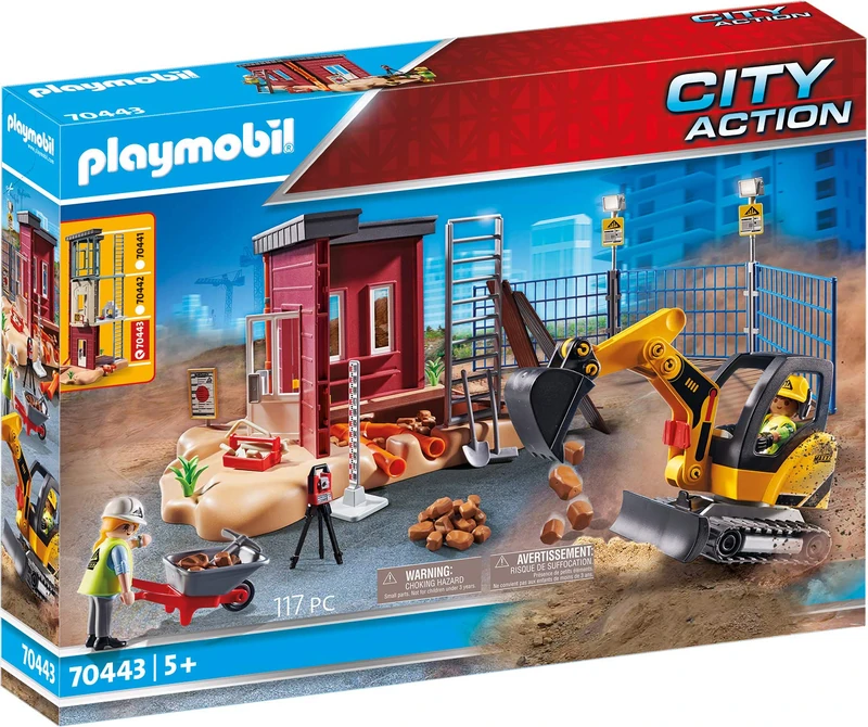 Playmobil 70443 City Action Small Excavator Construction Set