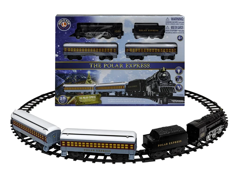 Lionel Polar Express Battery Operated Mini Model Train Set Standard, Multicolor, 711925