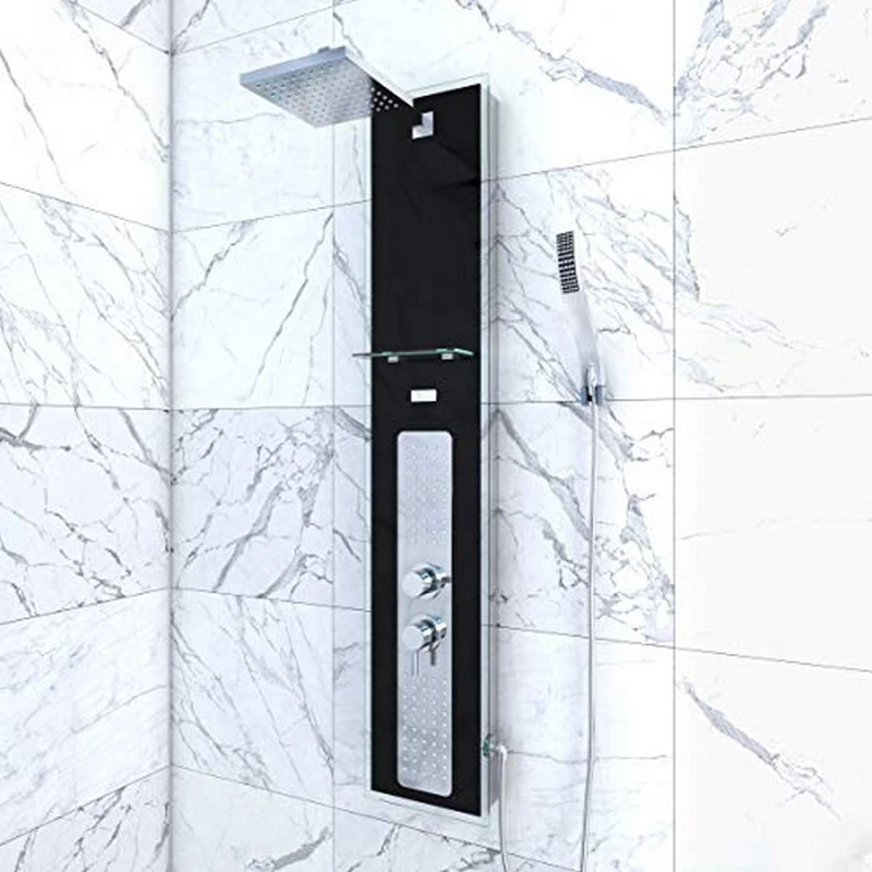 Aurlane COL044 Shower Column, Alpha Black