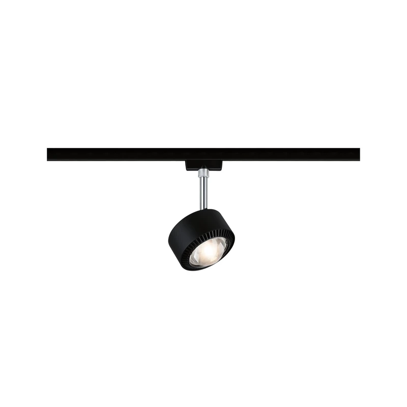 Paulmann 96927 Aldan URail LED Individual spot 498lm 8W 2700K dimmable 230V Black matt, Chrome Rail System