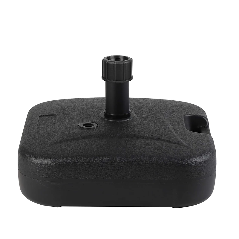 Sekey 24kg Parasol Base Outdoor Umbrella Stand Water Sand Fillable Parasol Stands for 32-38mm Black