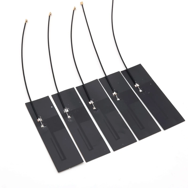 DollaTek 5pcs 12CM 8DBI FULL Band Built-In Antenna 2G/3G/4G/GSM/GPRS/LTE High Gain Built-In Soft FPC Antenna