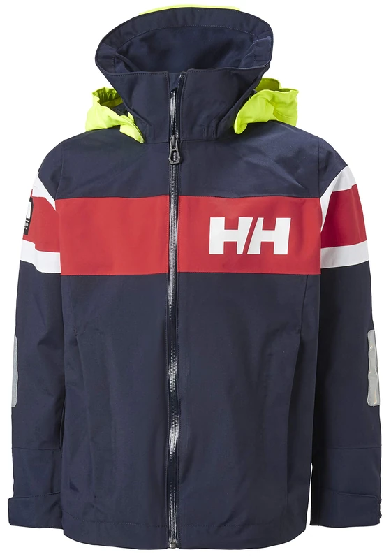 Helly Hansen Junior Unisex Salt 2 Sailing Jacket, 10, Navy