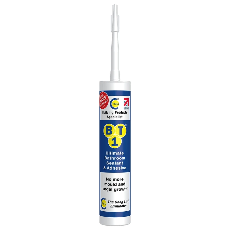 C-Tec BT1 White TRIBRID� Ultimate Bathroom Sealant & Adhesive - 290ml