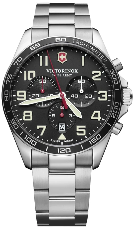 Victorinox Field Watch Mens Analogue Quartz Watch with Stainless Steel Bracelet V241855