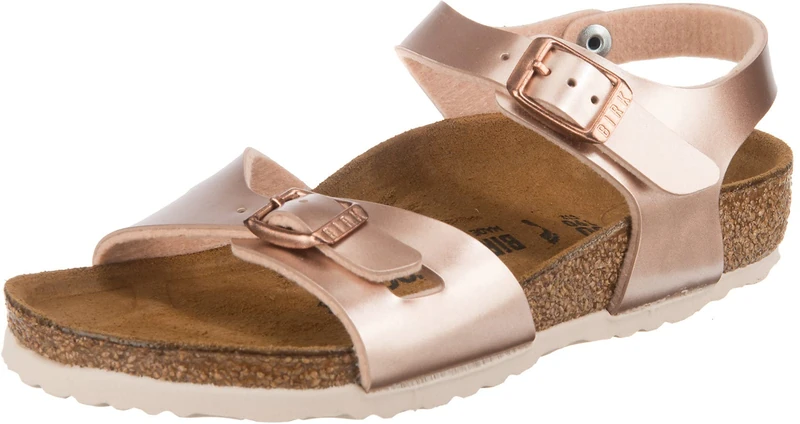 Birkenstock 1014829 Rio Kids electric metallic gold, Birko Flor Men Gold UK 5.5