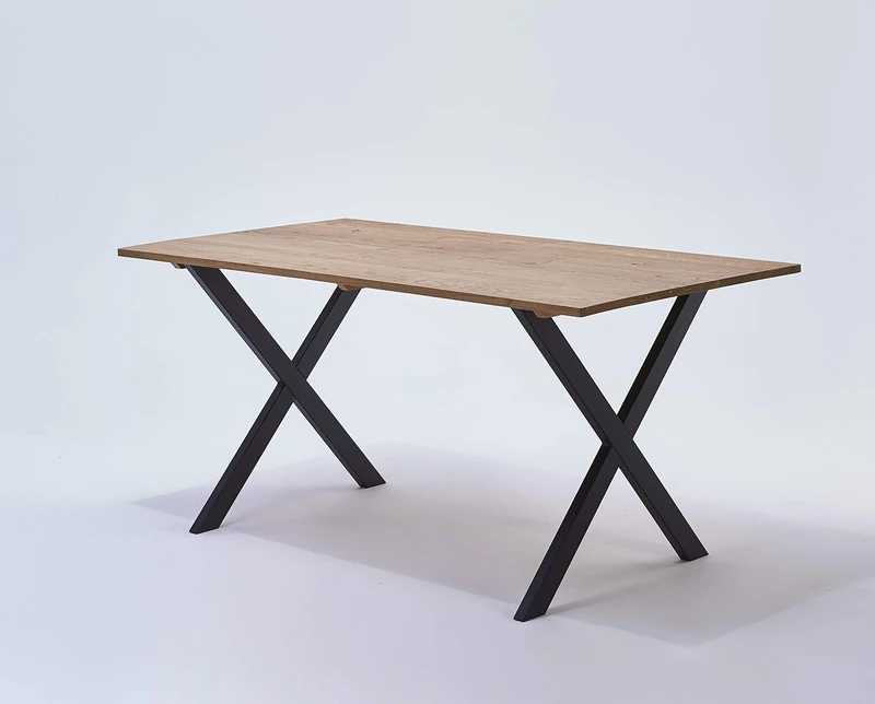 Mottez M530CNO Set of 2 Cross Feet Height 71 cm Black - Image 1