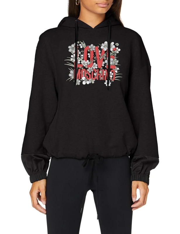 Love Moschino Women's Sweatshirt, Black, 40