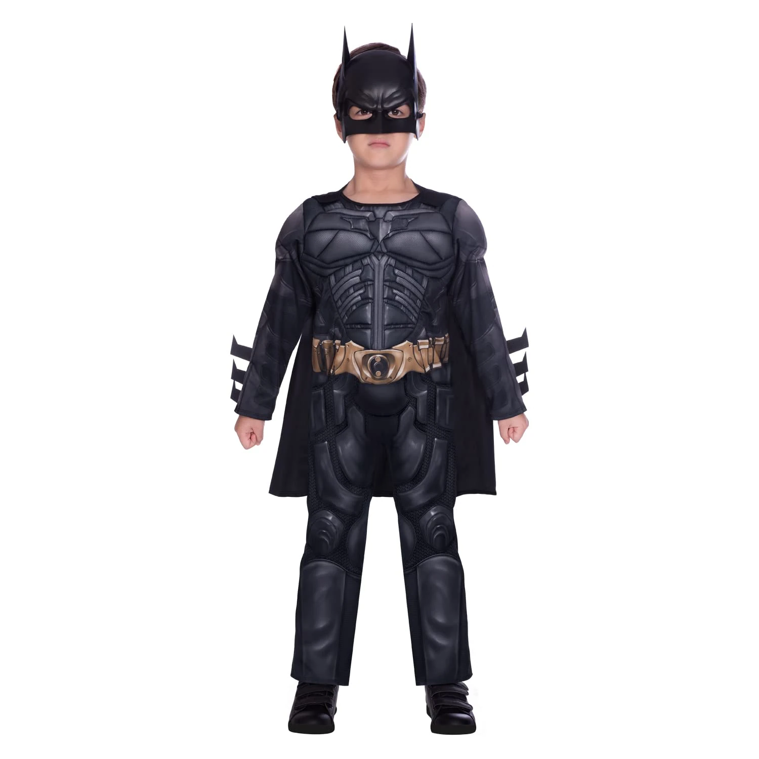 (PKT) (9906062) Classic Child Kids Warner Bros Dark Knight Batman Fancy Dress Costume (4-6 Yrs)